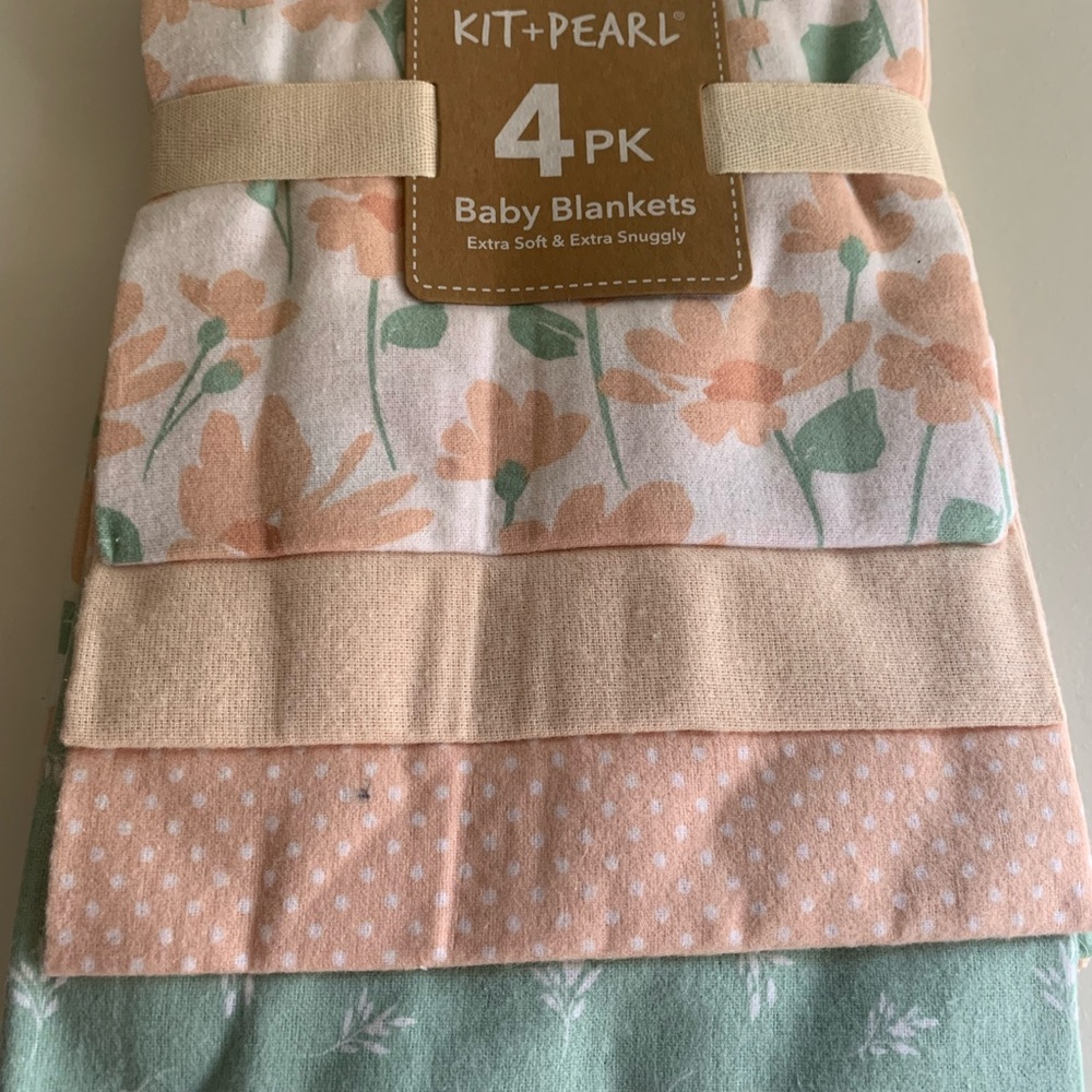 Kit + Pearl Baby Blankets 4-Pack